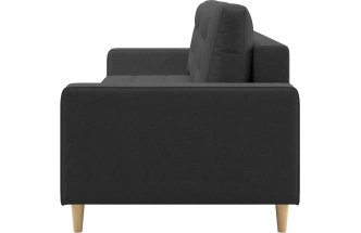 Диван прямой Lugo, модель 041, Inari 100 black (черный)