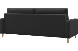 Диван прямой Lugo, модель 041, Inari 100 black (черный)