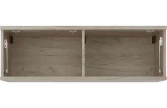 Полка навесная Альянс, 101x33x34, Дуб крафт / Белый глянец