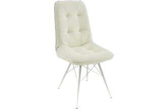 Стул Бордо, мягкий, батлер 08, экокожа, каркас паук белый