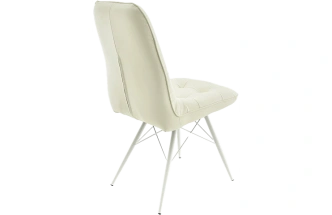 Стул Бордо, мягкий, батлер 08, экокожа, каркас паук белый