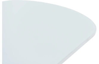 Кухонный стол Корсика, белый, стекло Opti, каркас белый