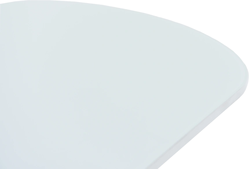 Кухонный стол Корсика, белый, стекло Opti, каркас белый