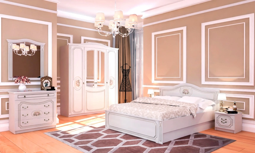 Спальный гарнитур Верона, композиция #2, кофе 10 / капучино