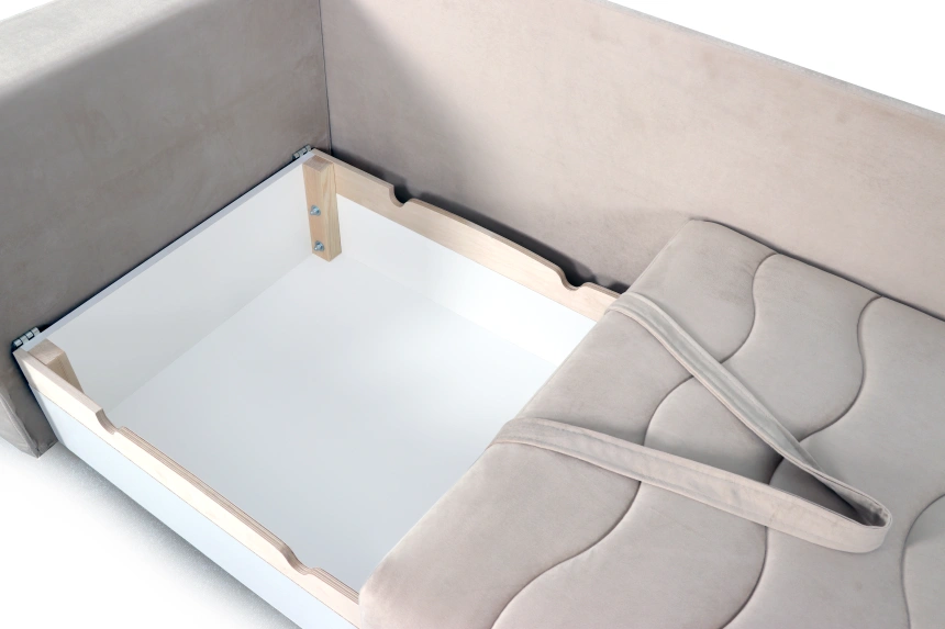 Диван-кровать Орион, левый, мора бежевый