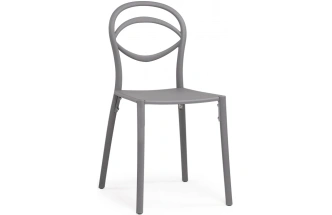 Стул Simple, пластиковый, серый