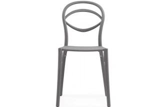 Стул Simple, пластиковый, серый