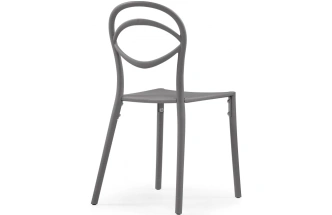 Стул Simple, пластиковый, серый