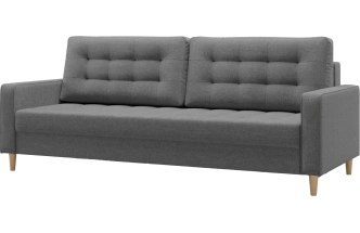 Диван прямой Lugo, модель 041, Inari 90 grafit (серый)