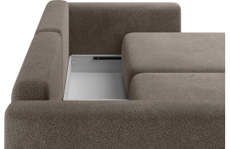 ​Диван прямой Дарио, модель 144, LANA 30 (коричневый)