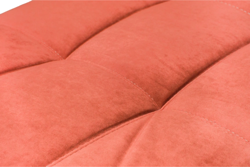 Диван угловой София 2 удлиненный, Catania flame, Catania cocoa, с задней тканью