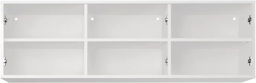 Полка навесная Катания, Белый / Дуб небраска