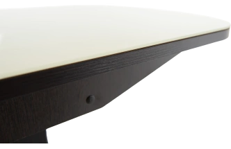 Кухонный стол Корсика, молочный, стекло, каркас венге