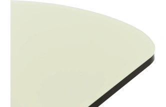 Кухонный стол Корсика, молочный, стекло, каркас венге