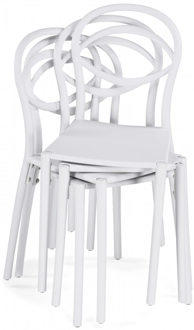 Стул Simple, пластиковый, белый
