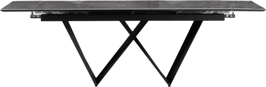 Кухонный обеденный раздвижной Бор, 180(240), керамика, baolai, каркас черный