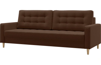Диван прямой Lugo, модель 041, Madagascar 05 (коричневый)