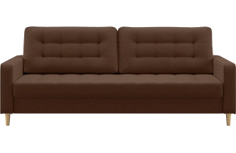 Диван прямой Lugo, модель 041, Madagascar 05 (коричневый)