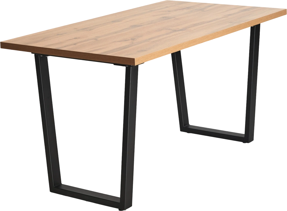 Кухонный стол раздвижной Ливстен 140, Дуб Вотан, Черный