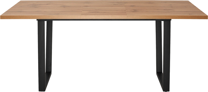 Кухонный стол раздвижной Ливстен 140, Дуб Вотан, Черный