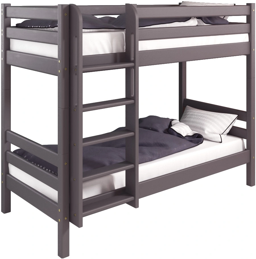 Детская двухъярусная кровать Соня-9, с прямой лестницей, лаванда