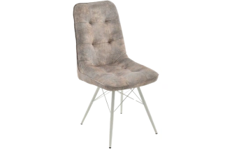 Стул Бордо, мягкий, Loft 01, велюр, каркас паук белый