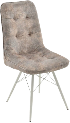 Стул Бордо, мягкий, Loft 01, велюр, каркас паук белый 