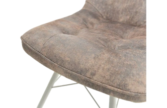 Стул Бордо, мягкий, Loft 01, велюр, каркас паук белый