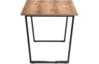 Кухонный стол Лота Лофт, 120x74, ЛДСП, дуб делано темный, каркас матовый черный