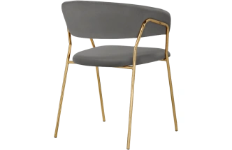 Стул Kamelia 1, dark gray / gold