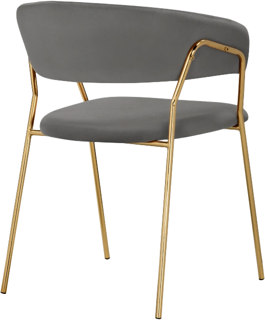 Стул Kamelia 1, dark gray / gold