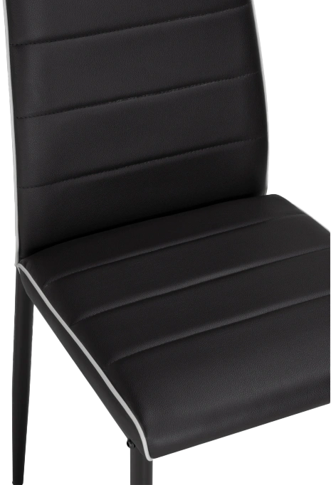 Стул DC2-001, на металлокаркасе, black / white