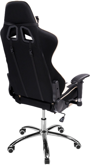 Офисное кресло Kano 1, с подставкой для ног, cream / black