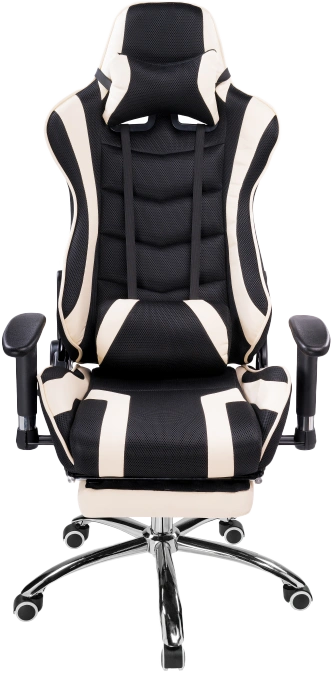 Офисное кресло Kano 1, с подставкой для ног, cream / black