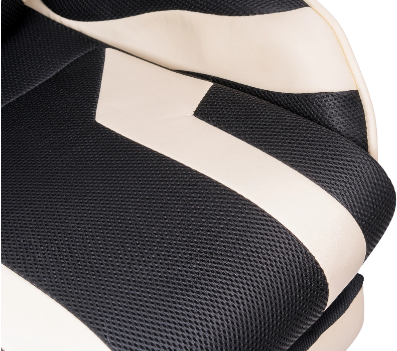 Офисное кресло Kano 1, с подставкой для ног, cream / black