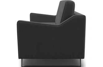 Диван прямой Даллас, модель 050, Inari 100 black (черный)