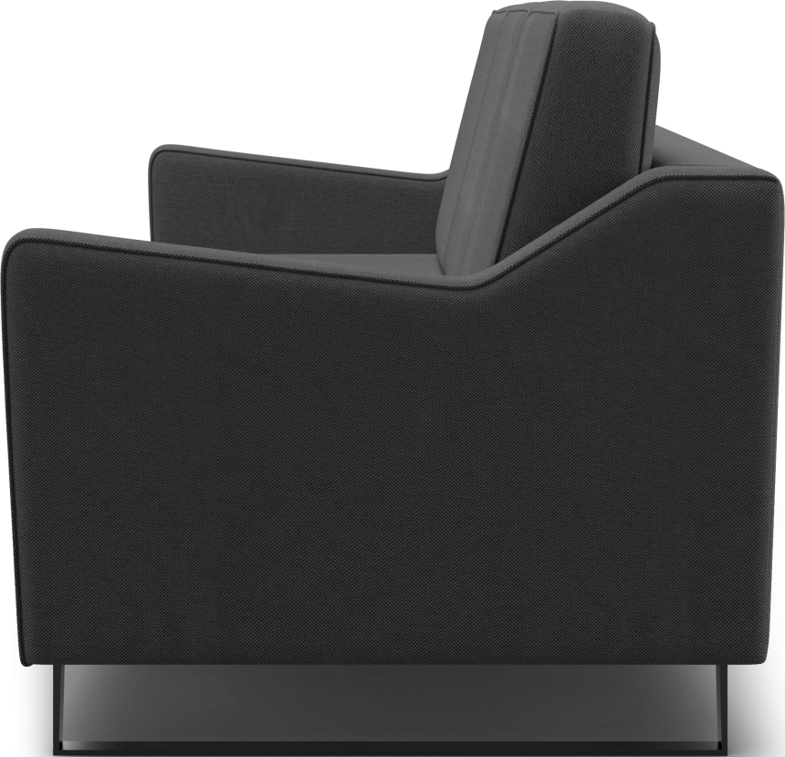 Диван прямой Даллас, модель 050, Inari 100 black (черный)