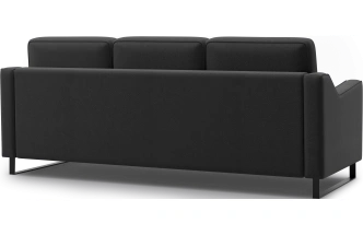 Диван прямой Даллас, модель 050, Inari 100 black (черный)