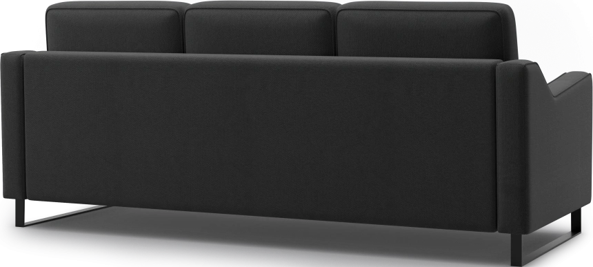 Диван прямой Даллас, модель 050, Inari 100 black (черный)