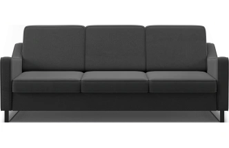 Диван прямой Даллас, модель 050, Inari 100 black (черный)