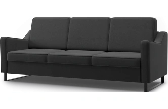 Диван прямой Даллас, модель 050, Inari 100 black (черный)