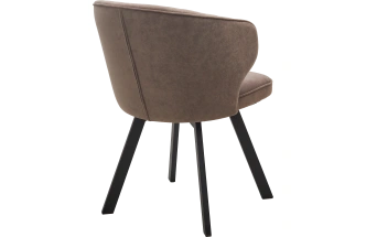 Стул Skat, мягкий, поворотный, B5 капучино, велюр, черный каркас