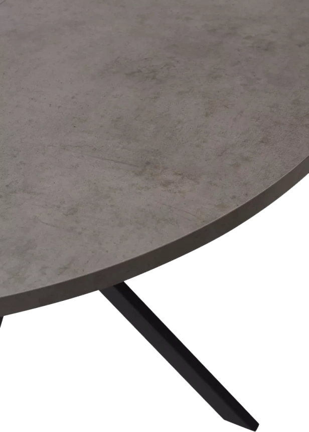 Кухонный стол раздвижной Вега D110 Бетон Чикаго темно-серый, черный