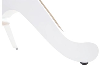 Кухонный стол Леонардо 2 овал 120, эмаль белая с золочением