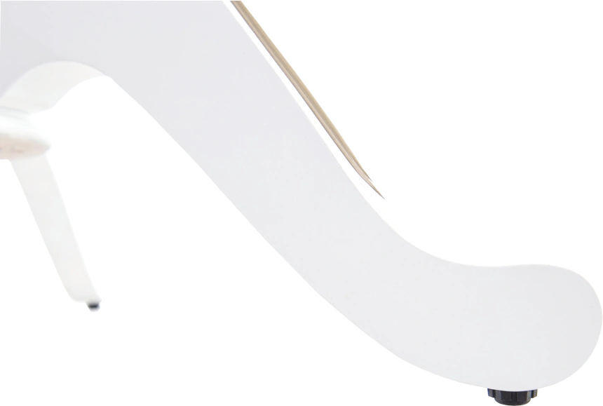 Кухонный стол Леонардо 2 овал 120, эмаль белая с золочением