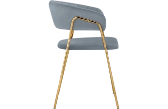 Стул Kamelia 1, gray / gold