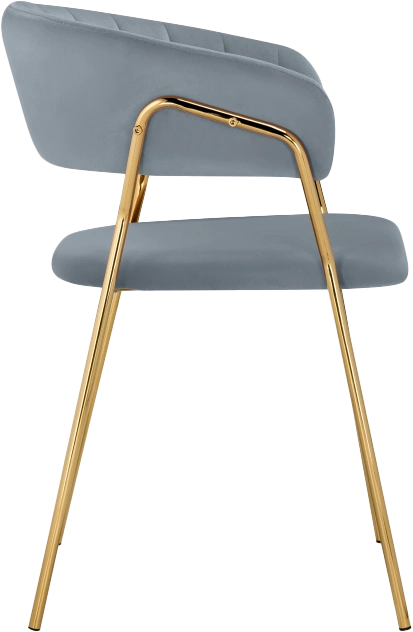 Стул Kamelia 1, gray / gold