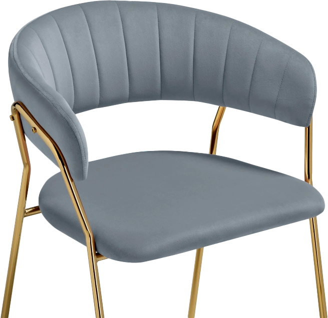 Стул Kamelia 1, gray / gold