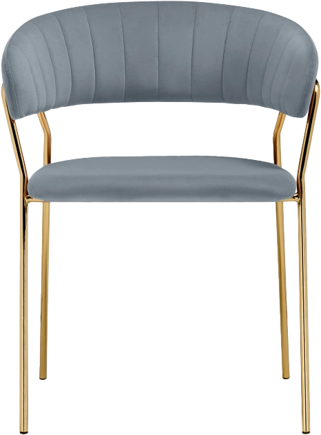 Стул Kamelia 1, gray / gold