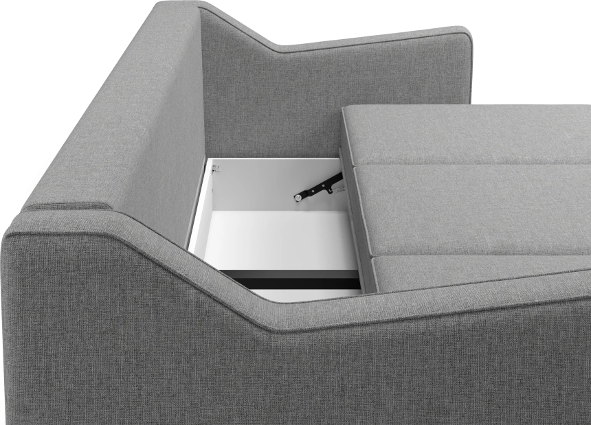 Диван прямой Даллас, модель 050, Inari 90 grafit (серый)